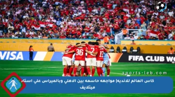 كأس العالم للأندية| مواجهة حاسمة بين الأهلي وبالميراس على استاد ميتلايف